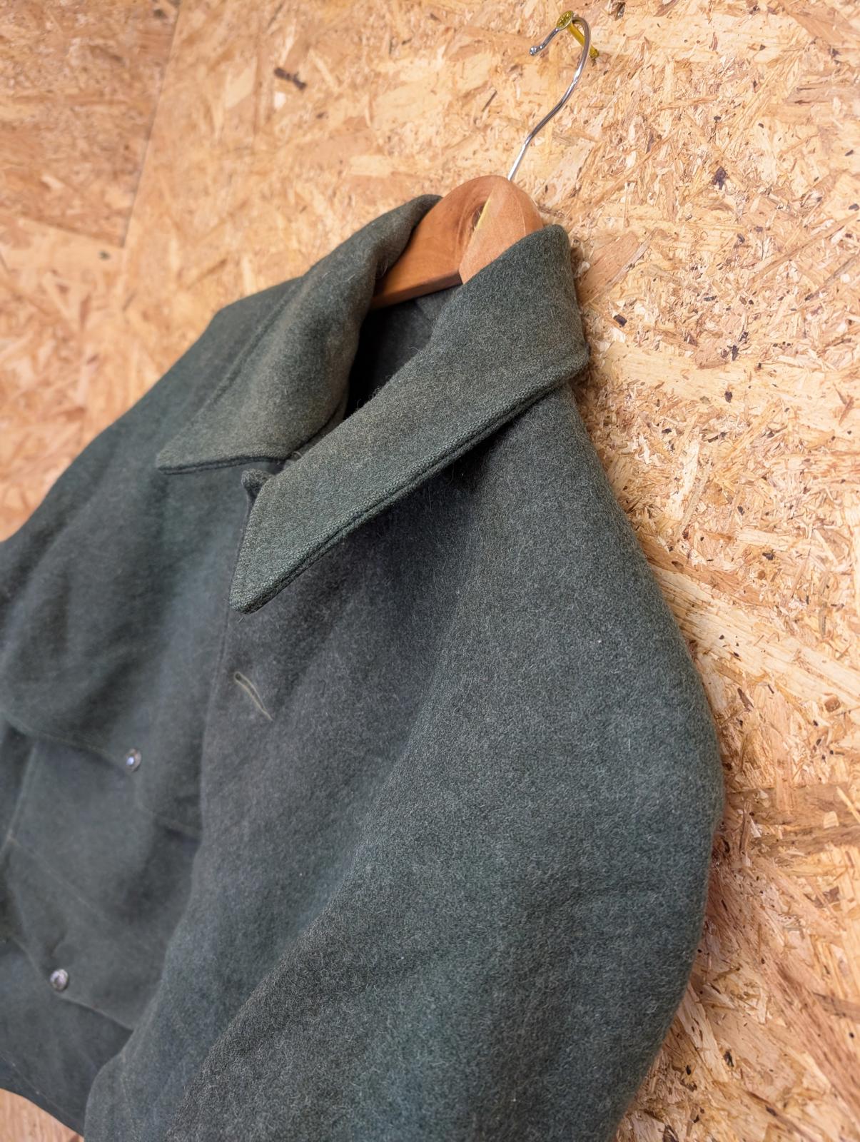 Filson Double Mackinaw Size Medium 40 Wool Jacket Forest Green Made USA Lot 83