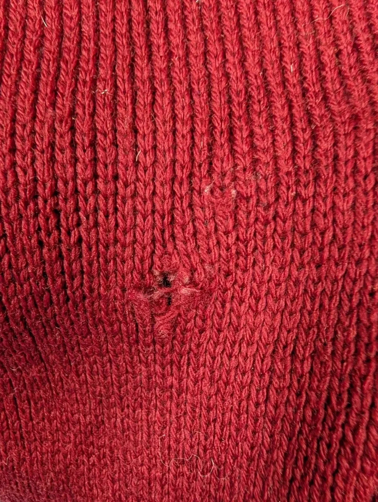 Filson Knitted Jumper Men Large Burgundy Wool Sweater Style 702 USA Made Vintage