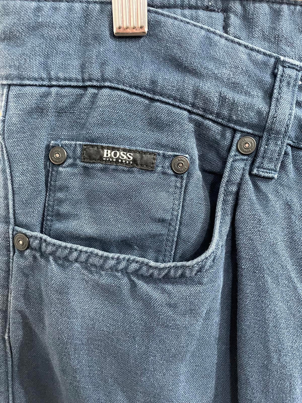 Hugo Boss Slim Straight Jeans W34 L34 Italian Fabric Indigo Blue Denim [COPY]