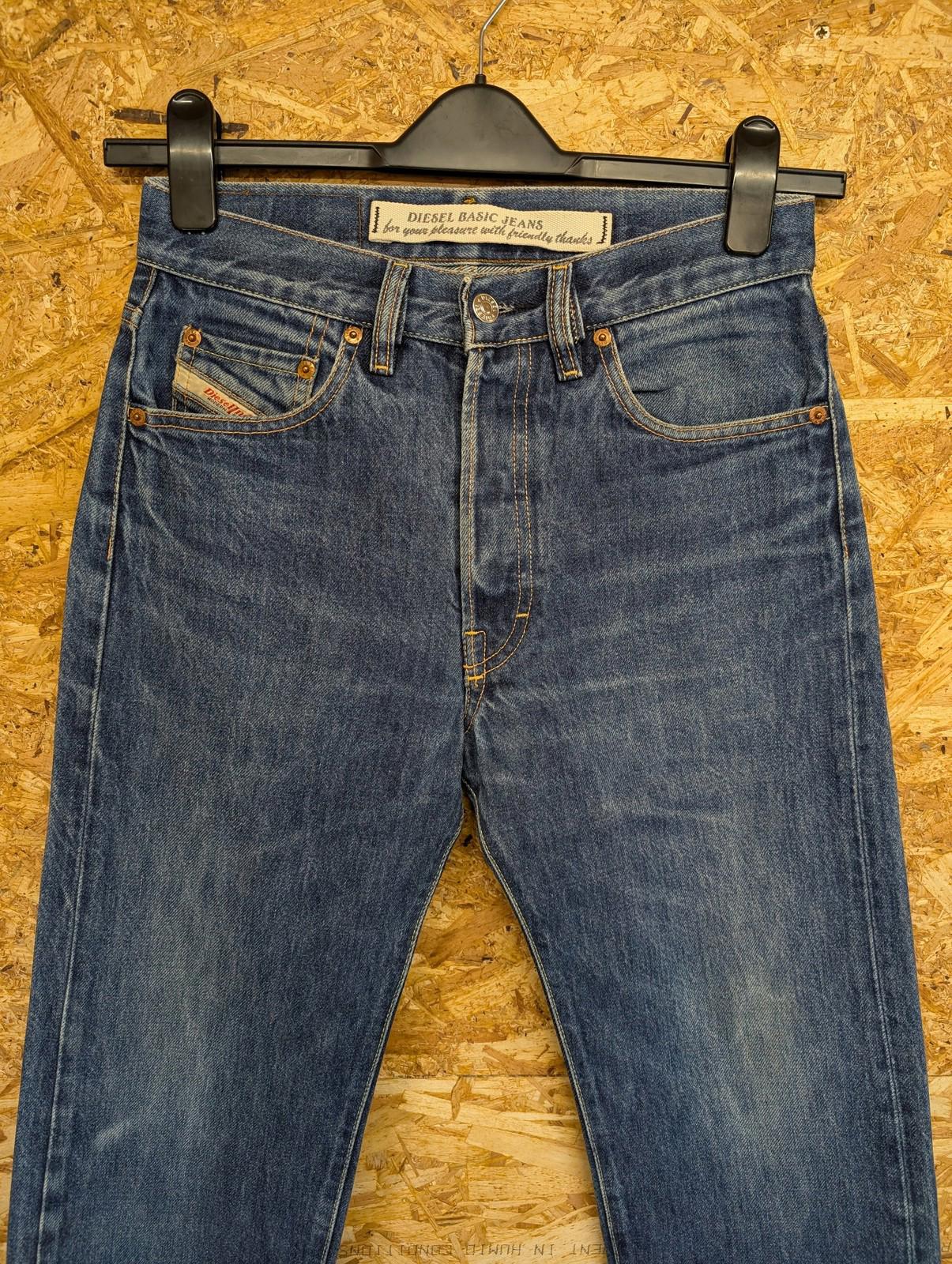Diesel Basic Jeans W28 L34 Men RR55 Straight Italian Denim Blue 90s Vintage