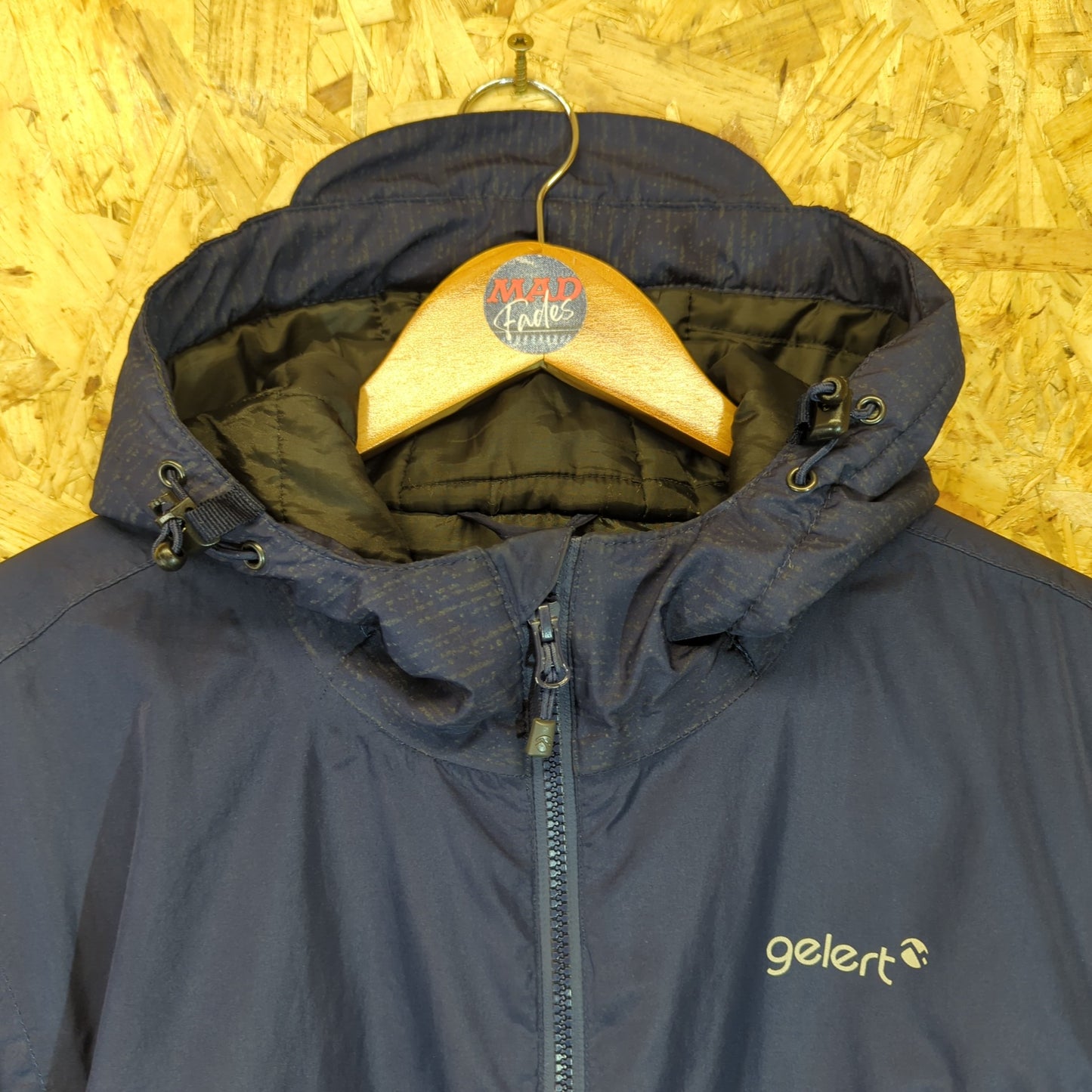 Gelert Navy Blue Padded Waterproof Anorak Raincoat Coat Jacket Hooded Large