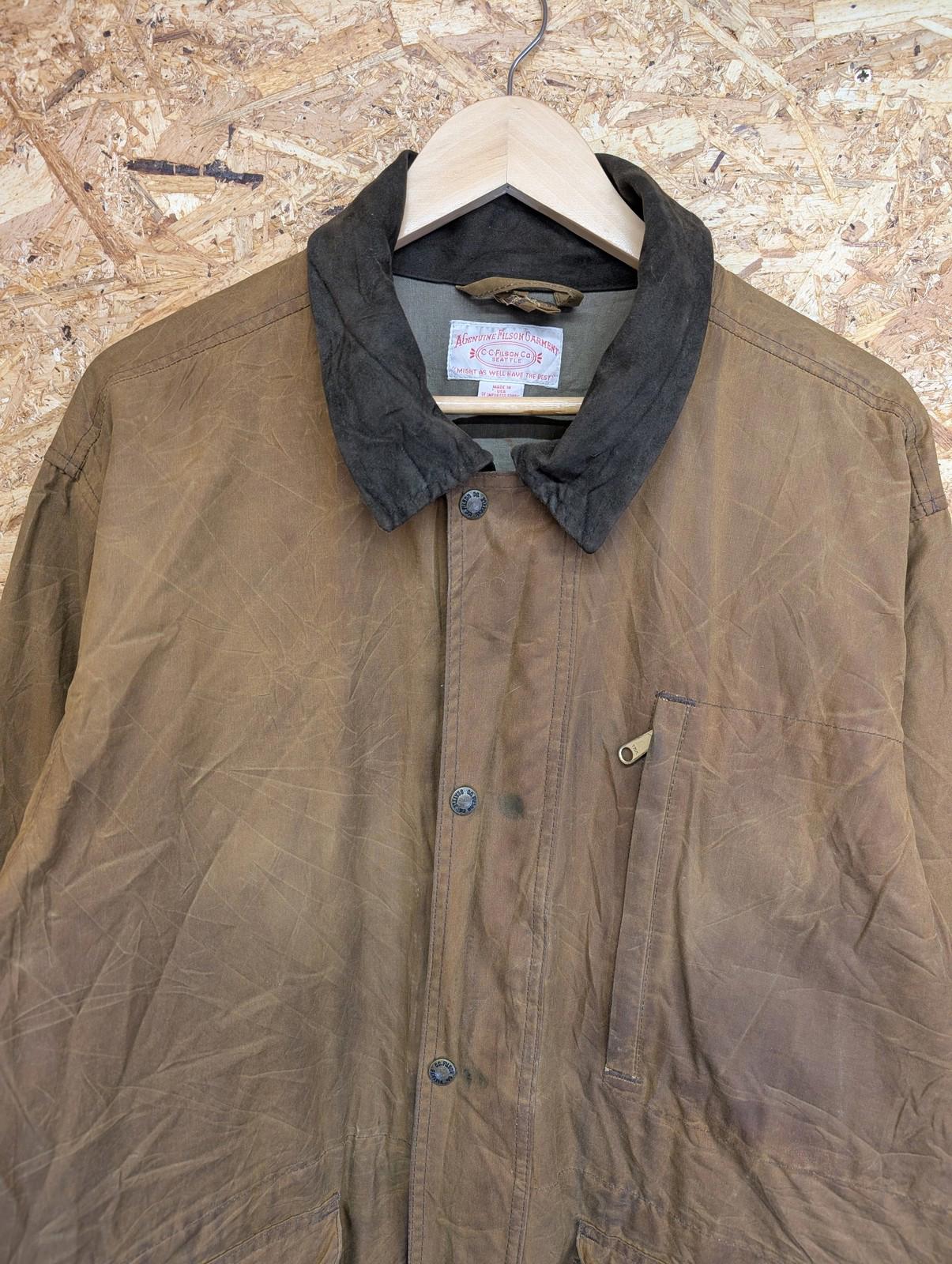 Filson 1442N Jacket XXL Men Outdoor Workwear Brown Waxed Cotton USA Made Oil