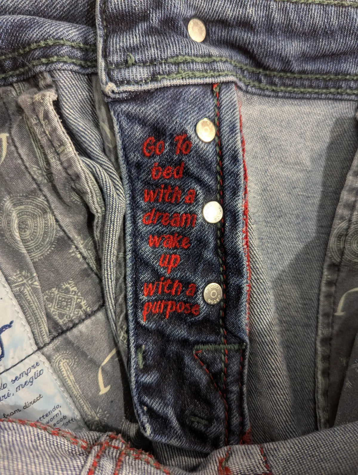 Jacob Cohen Jeans Mens W34 L34 Blue Wash Denim Straight Button Fly Handmade