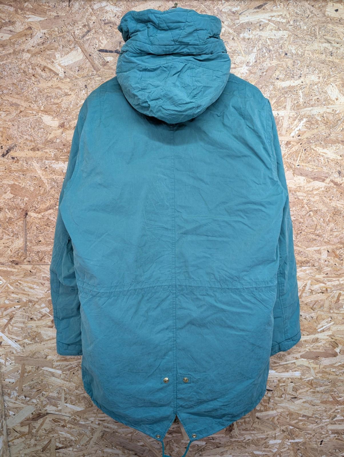 Scotch & Soda Parka Coat Large Men Snorkel Hood Fishtail Lined Mod Green Canvas