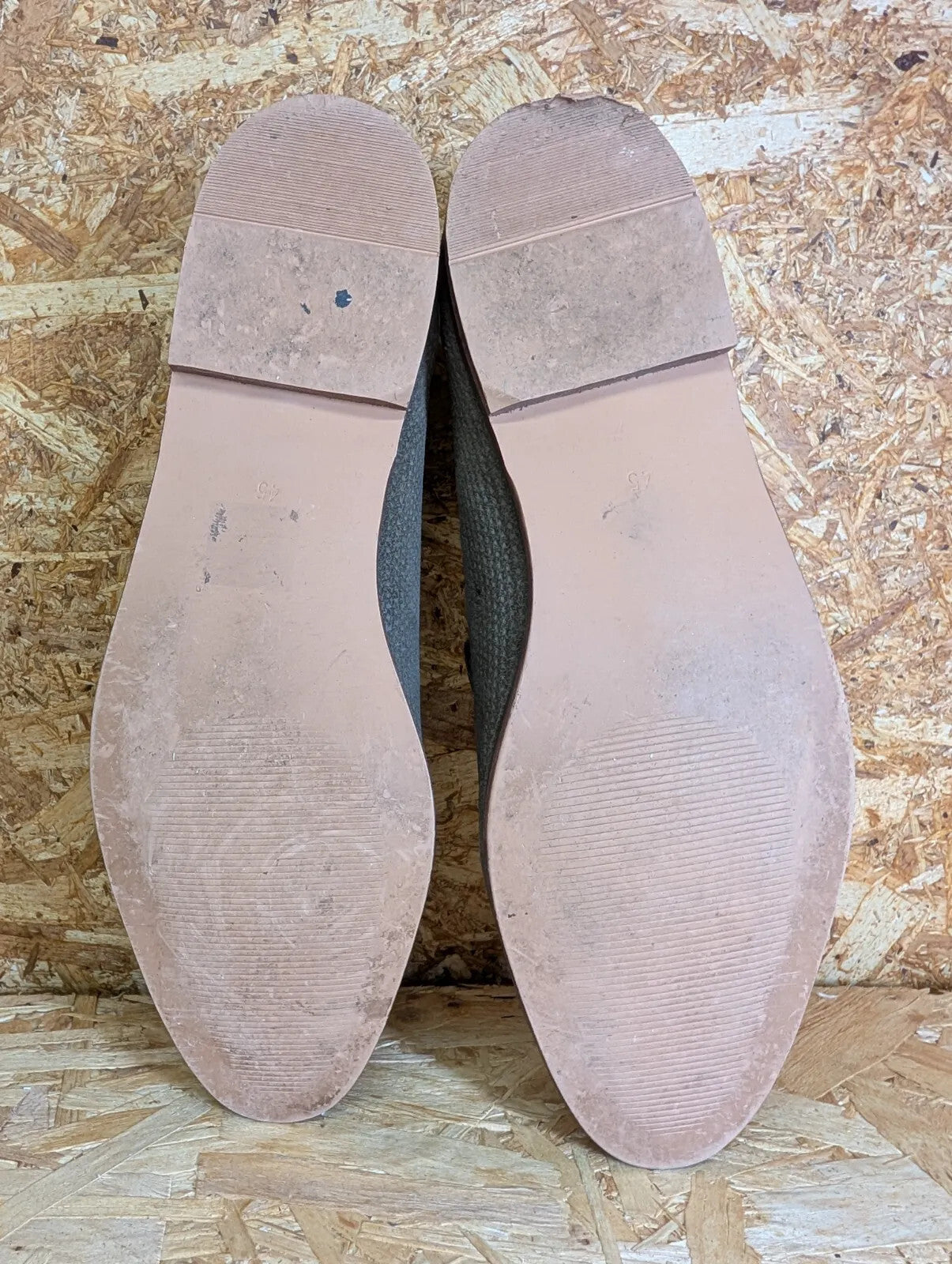 Kurt Geiger Tassel Loafers Mens UK 11 EU 45 Grey Tan Leather Slip On Smart