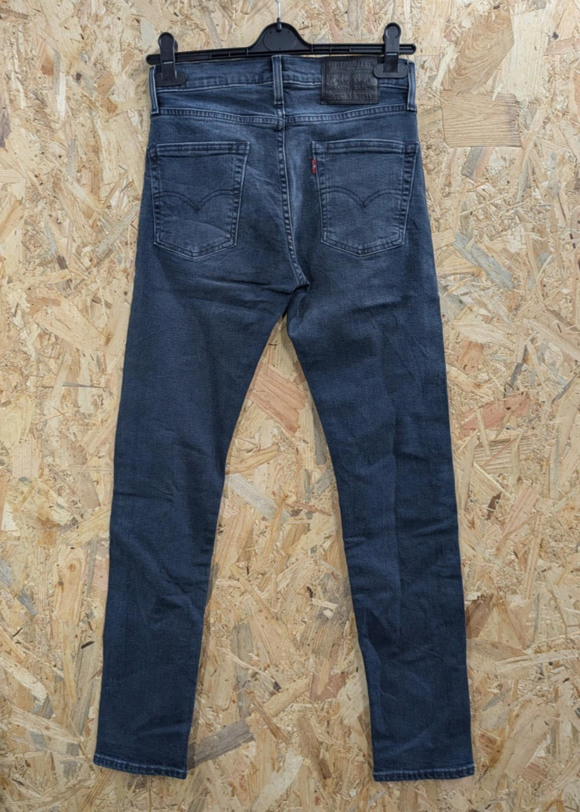Levis 512 Slim Jeans W32 L32 Men Navy Blue Stretch Premium Big E Red Tab Zip Fly