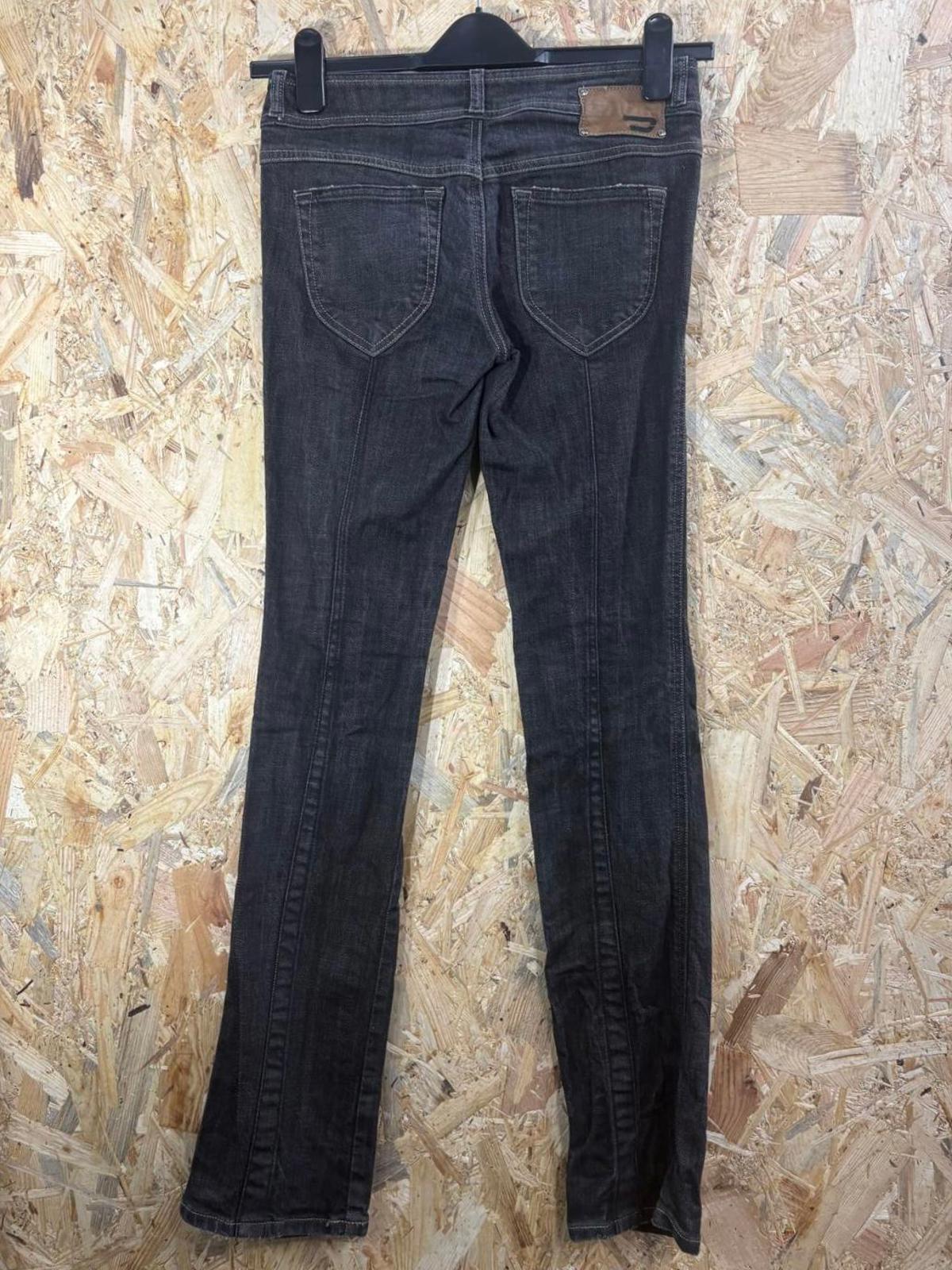 Diesel Rokket Black Bootcut Jeans W26 L32 Women Low Waist Rise 008DK Y2K Vintage