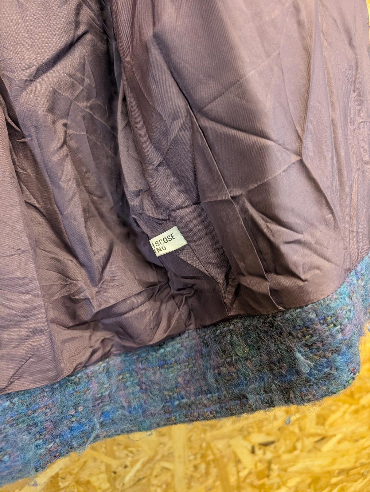 Avoca Collection Coat Small - Medium Size Women Vintage Wool Tweed Purple Blue