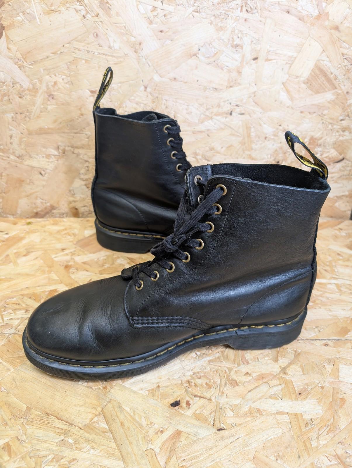 Dr Martens 1460 Boots Mens UK 10 Black Leather Vintage Retro Combat Skinhead