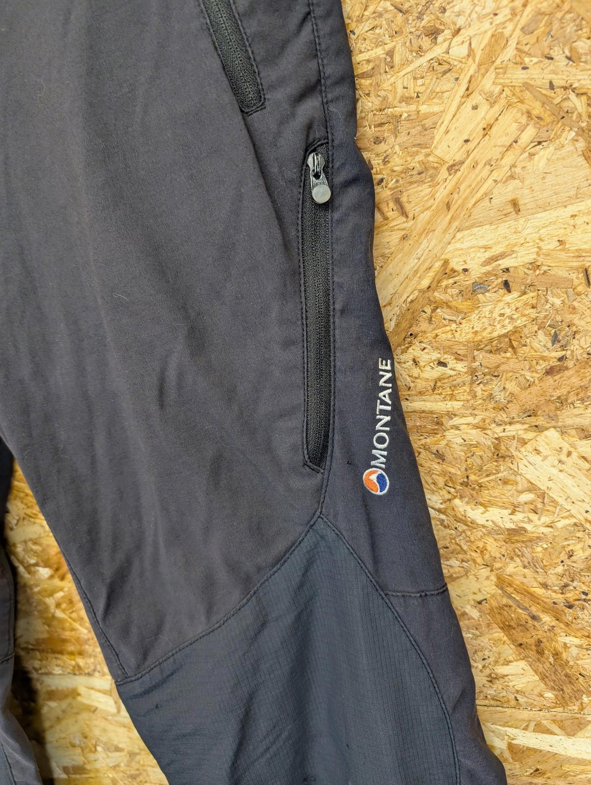 Montane Trousers UK 12 W32 Women Terra Stretch Hiking Black Zip Pockets