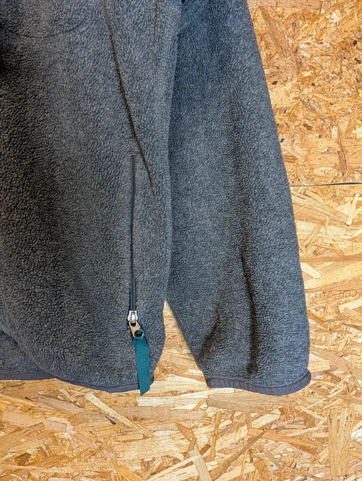 Vintage Patagonia Fleece Pullover Mens Medium Grey Full Zip Sherpa Snap-T 90s