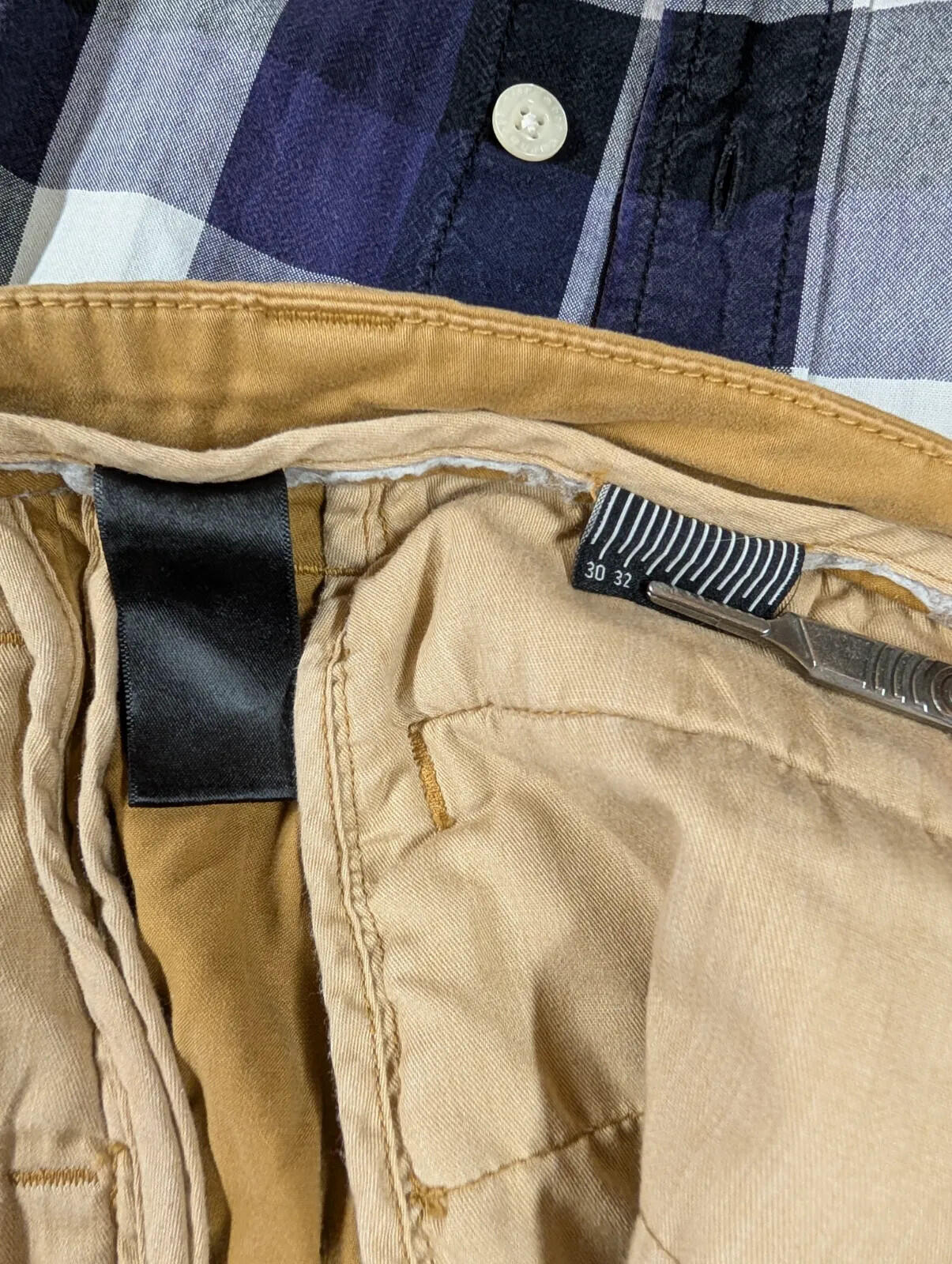 Oliver Sweeney Slim Chinos Mens W34 L32 Tan Brown Twill Trousers Zip Fly Smart