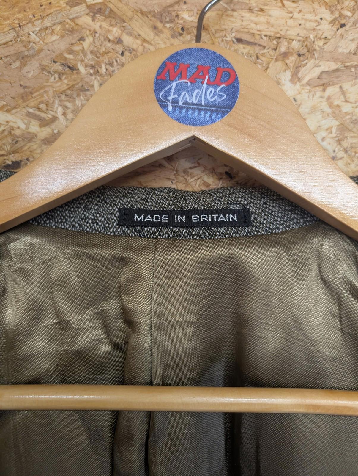 John Brocklehurst Jacket Large 42 Single Breasted Keepers Tweed Wool Norfolk