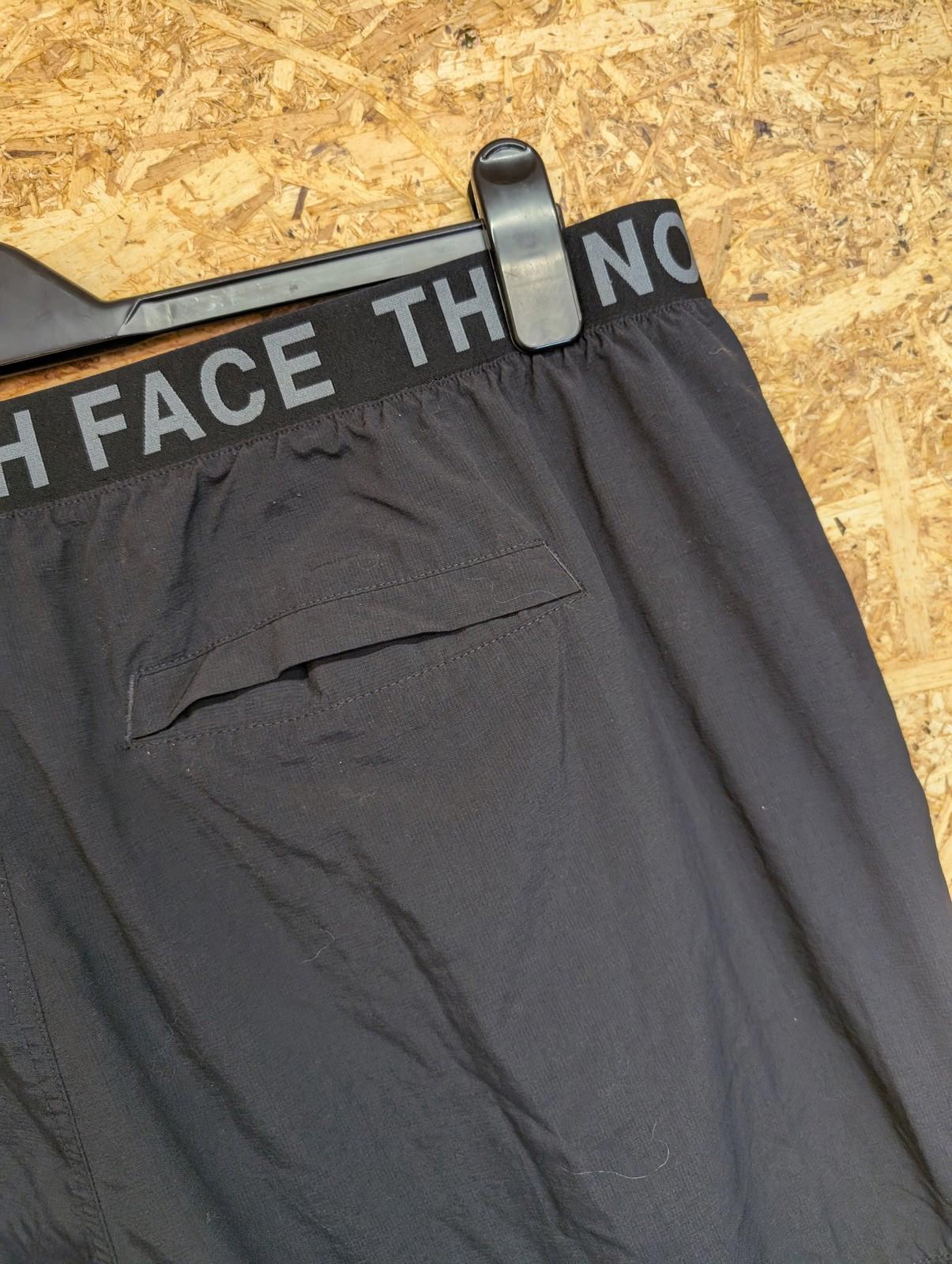 North Face Track Pants Size XL Men Nylon Trousers Elasticated Waist Black Cargo