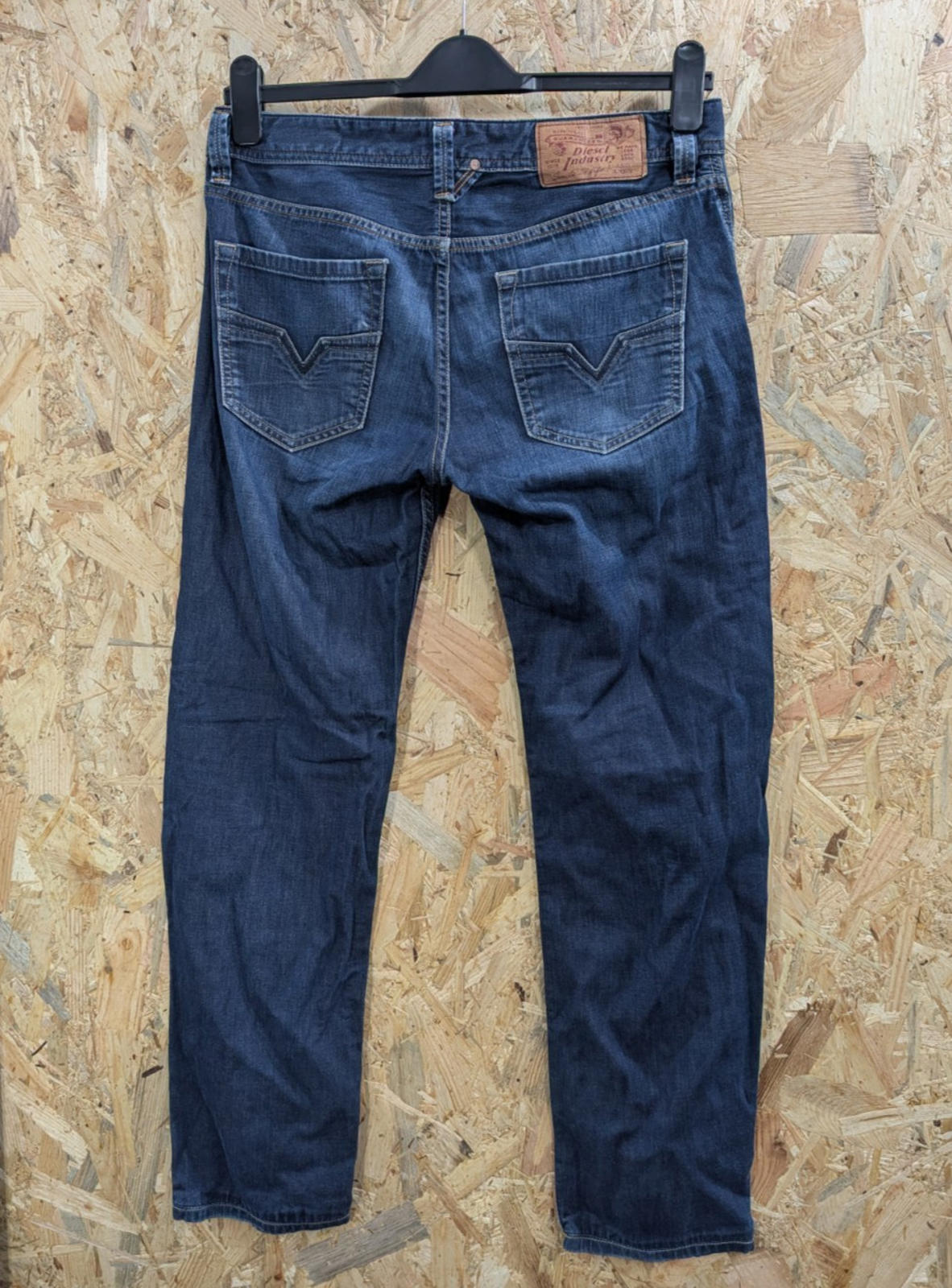 Diesel Larkee Jeans W30 L29 Soft Denim 0802A Mid Blue Regular Straight Button