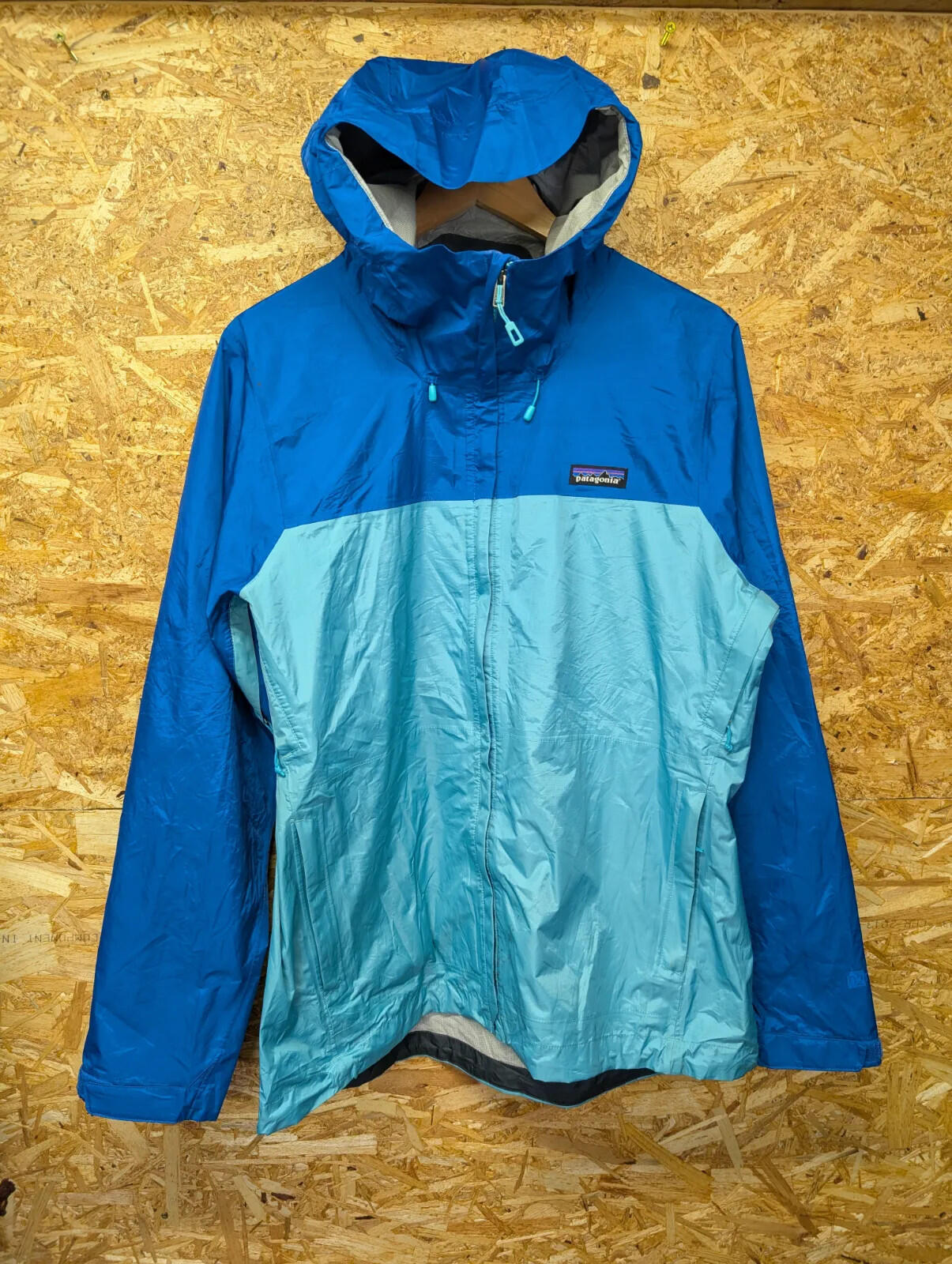 Patagonia Torrentshell 3L Rain Jacket Womens L Waterproof Coat Blue H2no Anorak