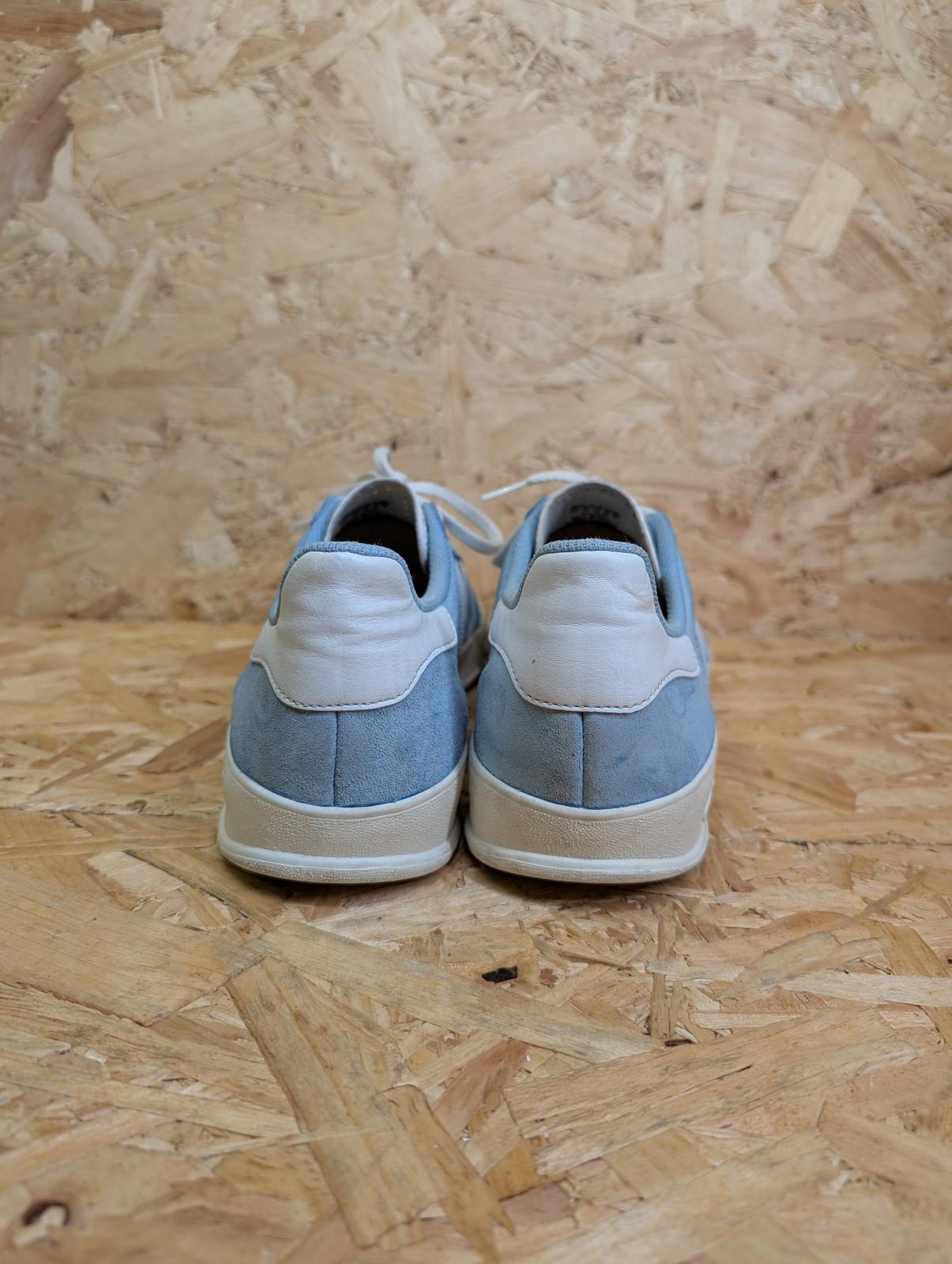 Adidas Gazelle Trainers UK 11 Mens Y2K Sky Blue Suede Classic Casual Lace Up