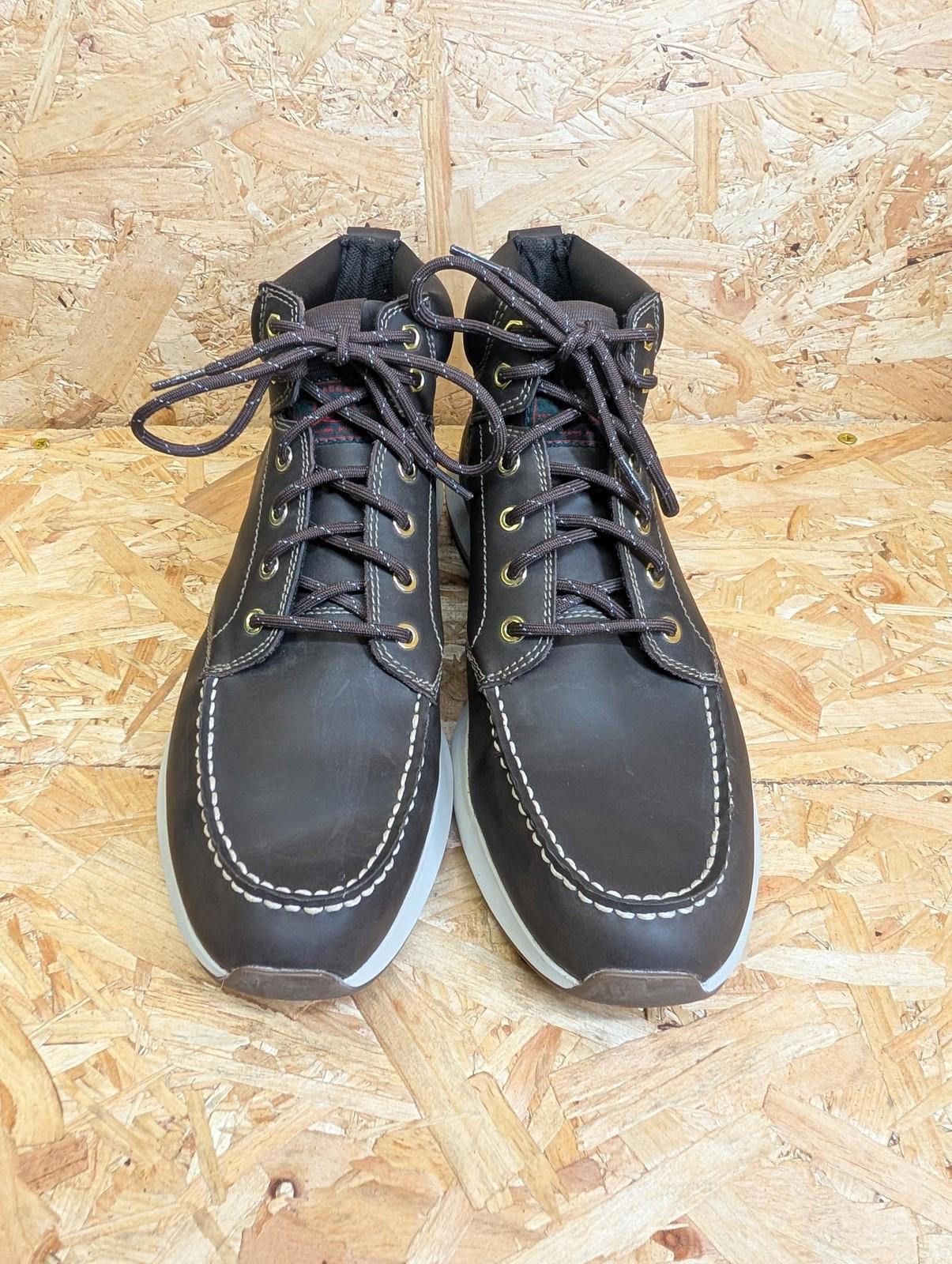 GH Bass & Co Boots UK 11 Men Leather Casual Brown Ankle Maine USA Comfort Lace