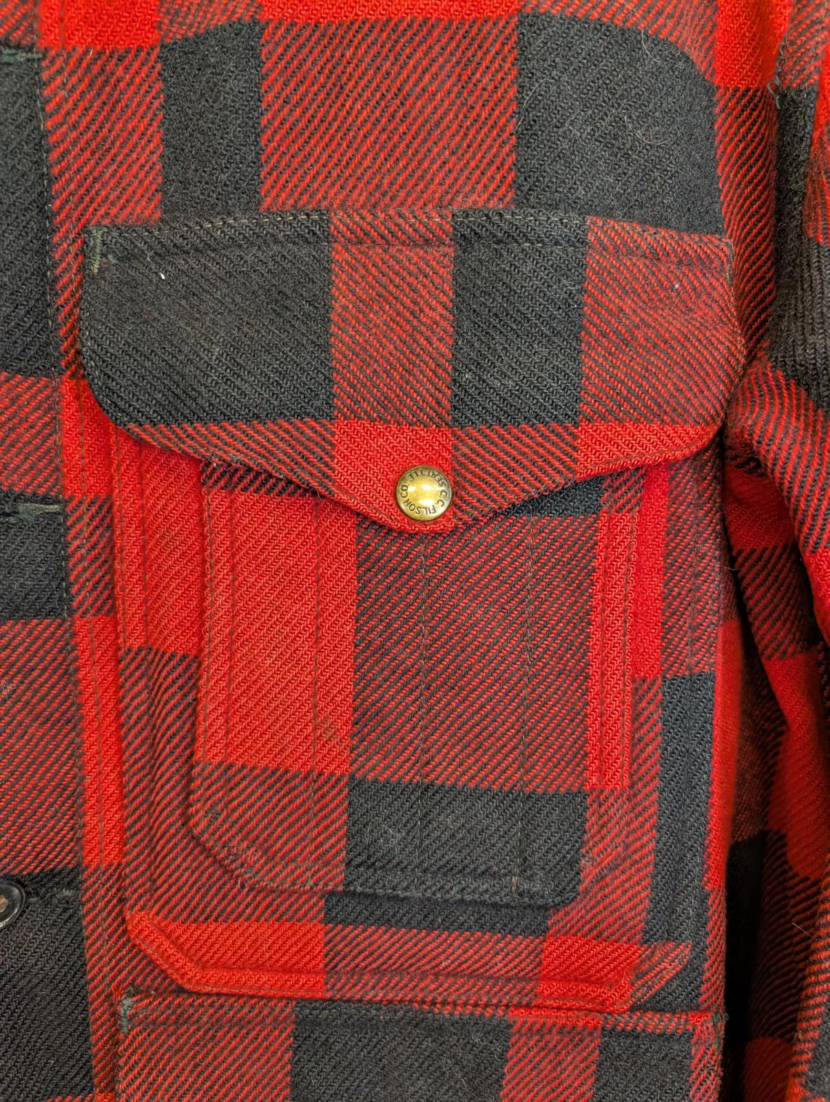Filson Mackinaw Wool Union Cruiser Mens Large Jacket Made USA Vintage 50s