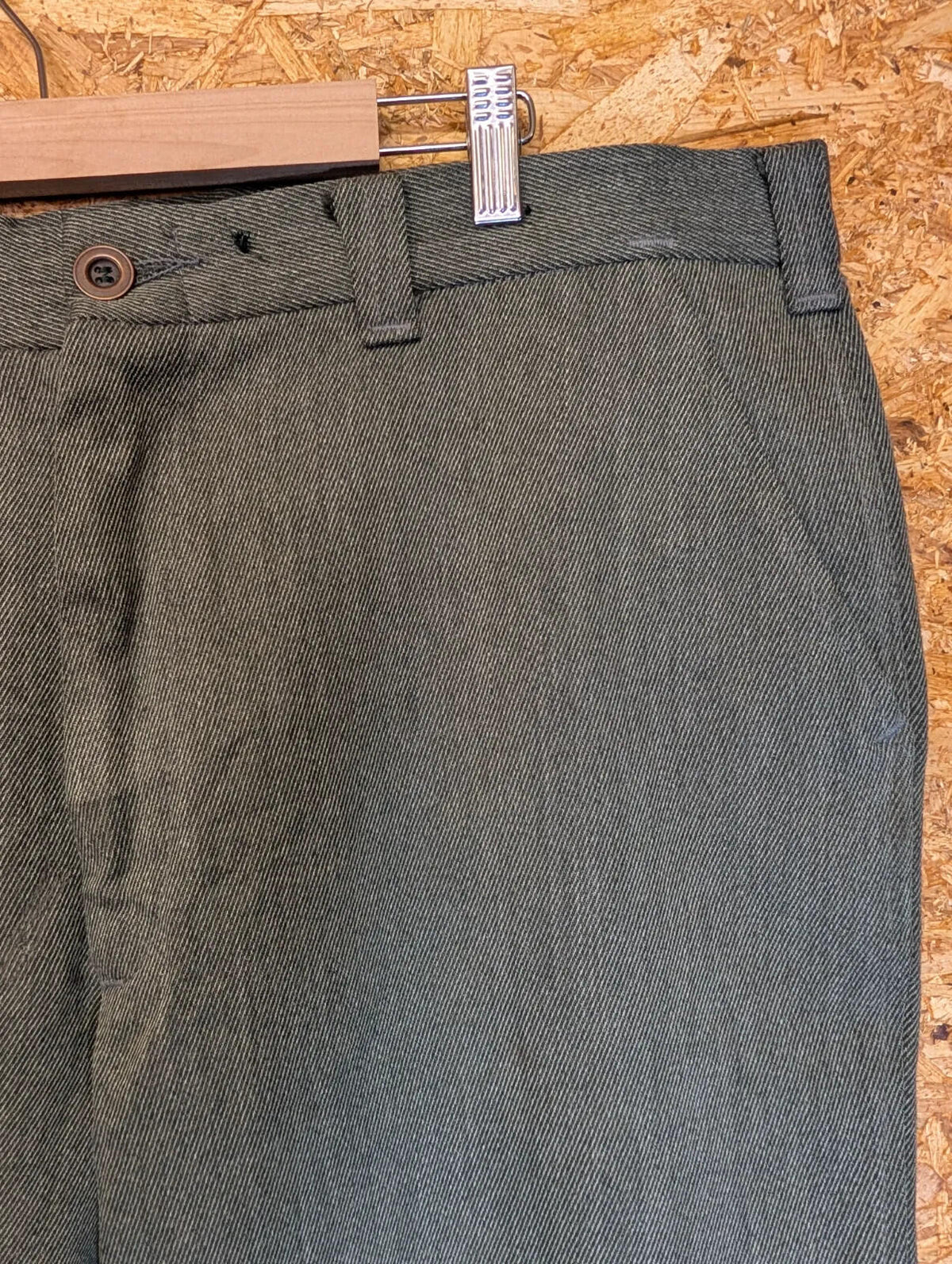 Filson Forestry Cloth Trousers W42 L28 Style 180 Wool Green Work Wear USA Made
