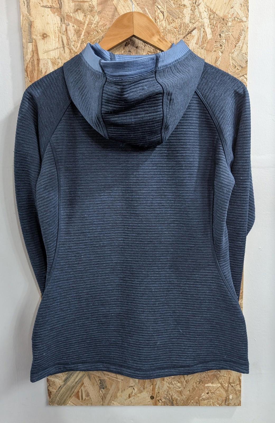 Berghaus Track Jacket UK 10 Women Activewear Mid-Length Blue Polyester Hooded