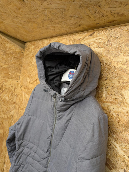 O'Neill Womens Large Puffer Warm Padded Snow Ski Snowboard Thermal Jacket Grey