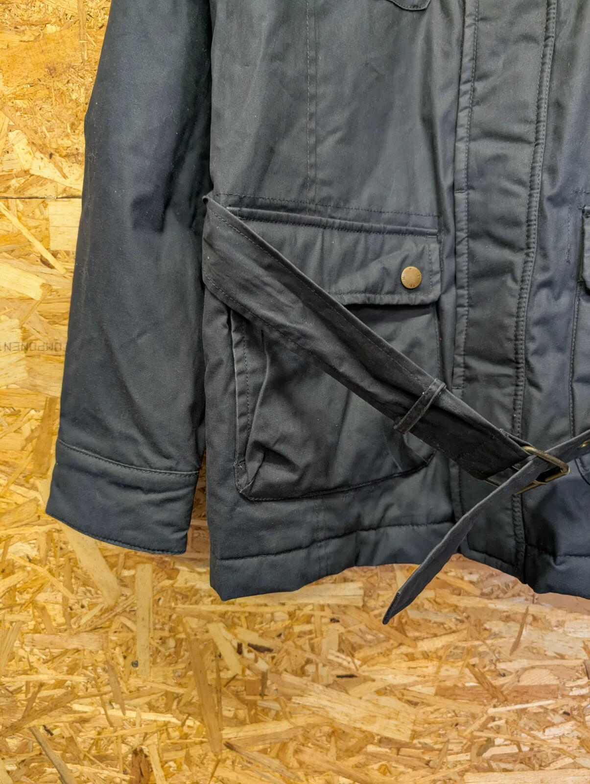 Howick The Hawker VI Field Jacket Mens Large Navy Cotton Full Zip Canvas Padded