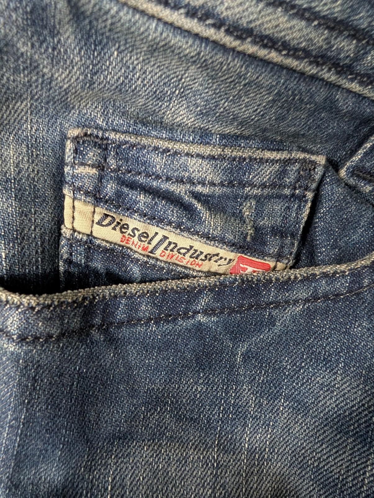 Diesel Newz Jeans W27 L32 Low Rise Women Distressed Blue 008SV Y2K