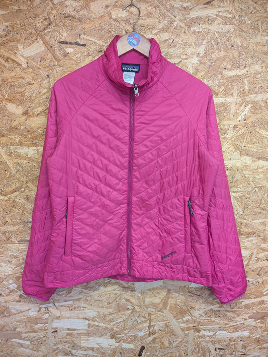 Patagonia Nano Puff Pink Jacket Medium W Quilted Lightweight Padded Layer