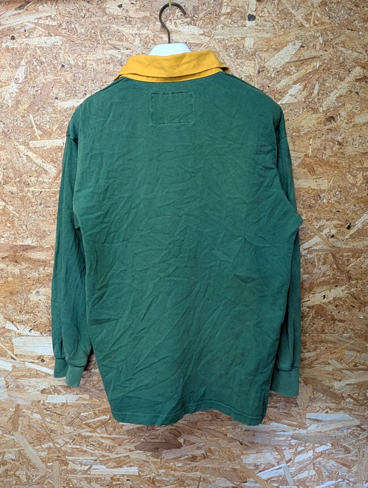 Vintage South Africa Rugby Shirt Mens Small Green Springboks Cotton Trader
