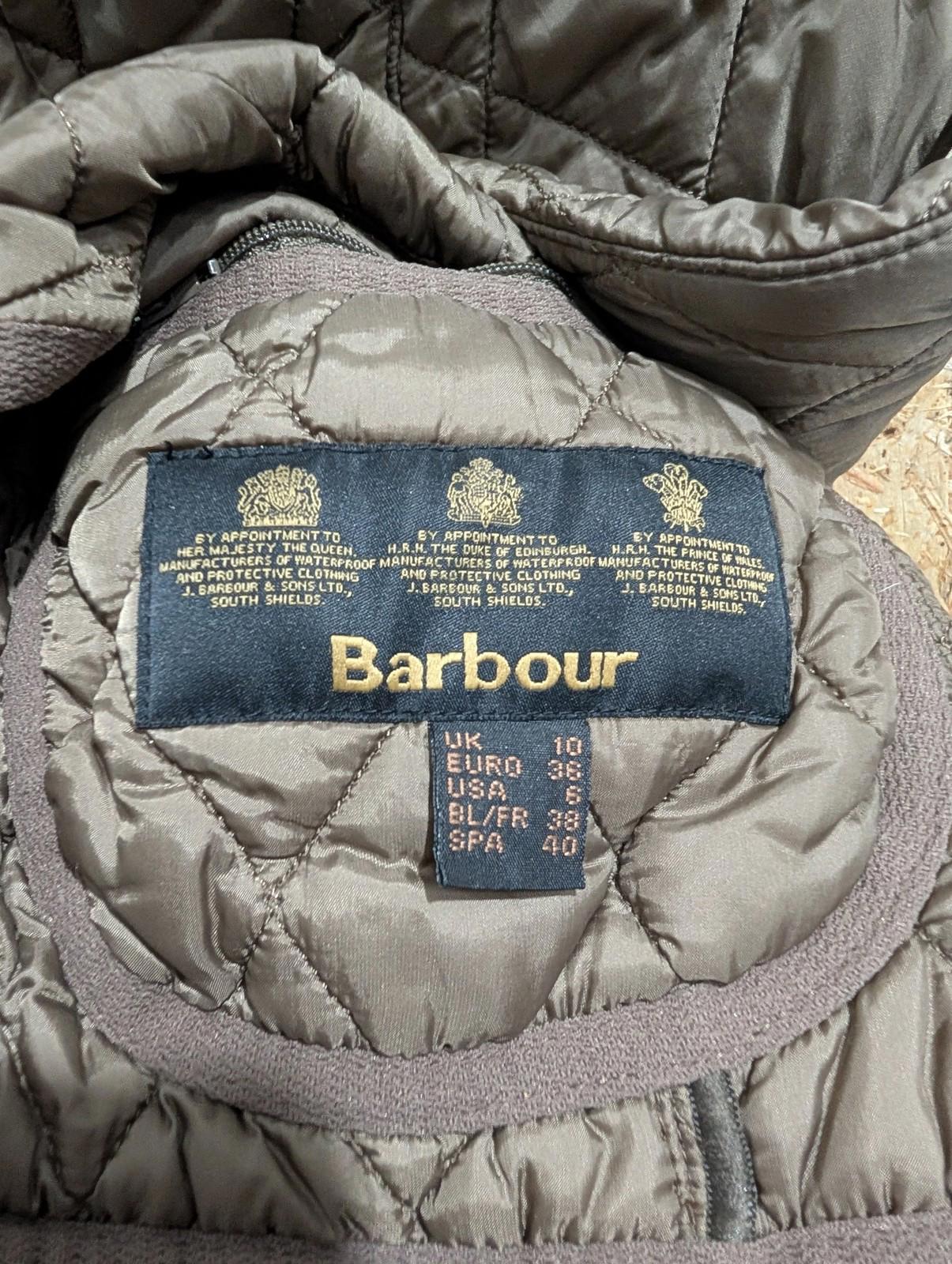 Barbour Betty Interactive Liner Women UK 10 Quilted Waistcoat Chocolate Brown