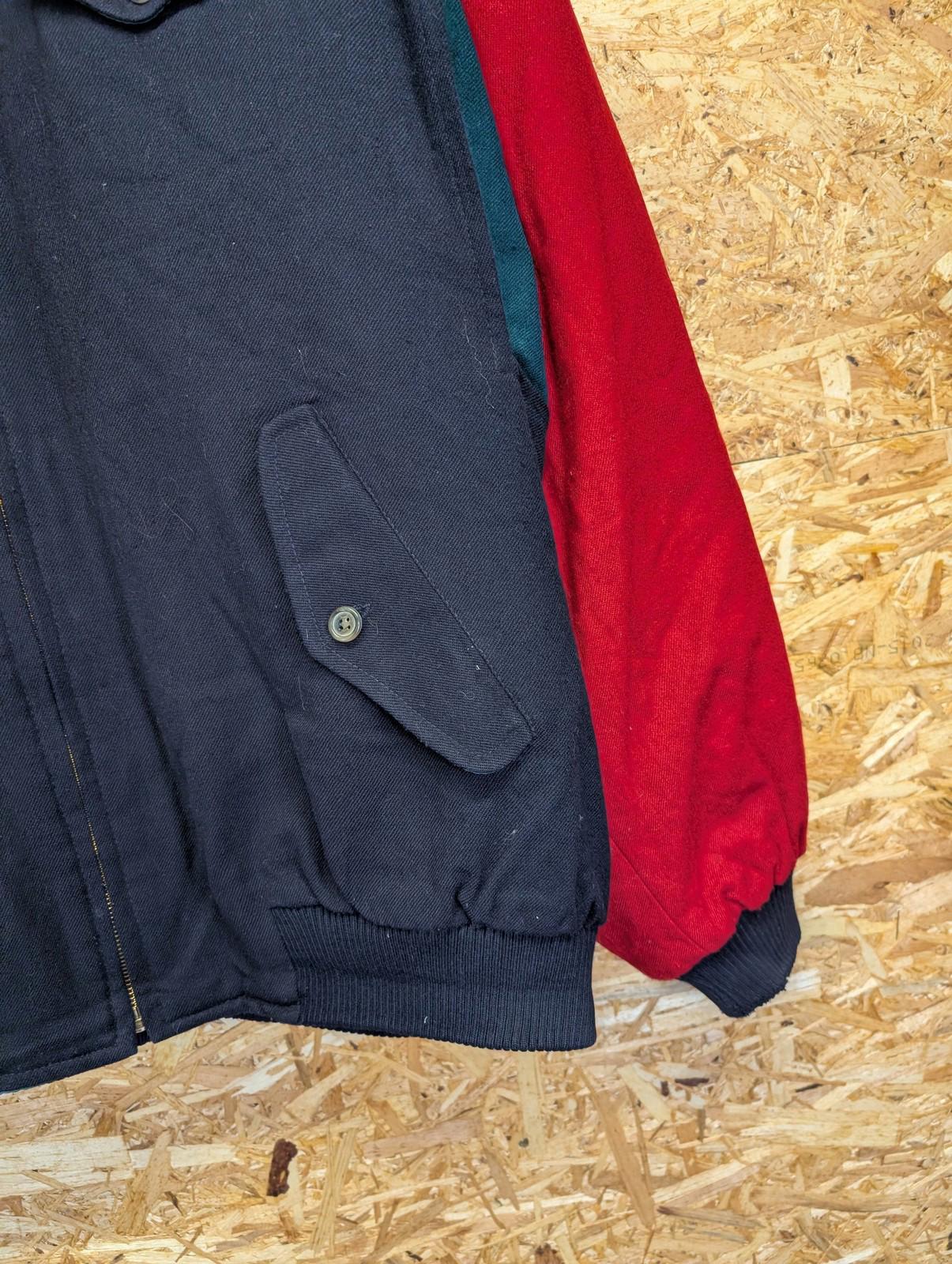 GANT The Hugger Jacket Mens XXL Vintage Colourblock Wool Blend Retro