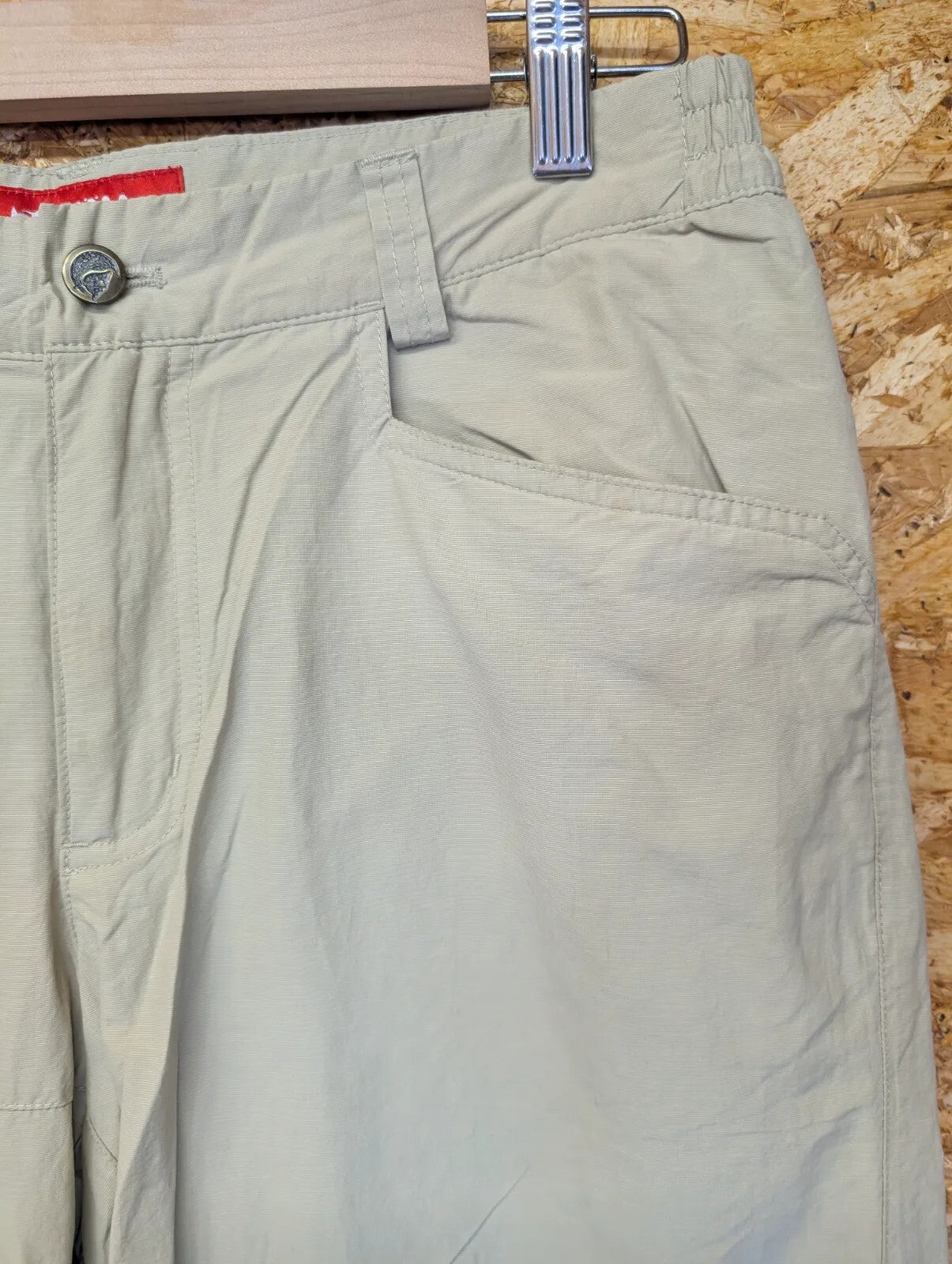 Fjallraven Daloa MT Zip Off Trousers W28 Comfort High Cargo Beige Zip Pockets