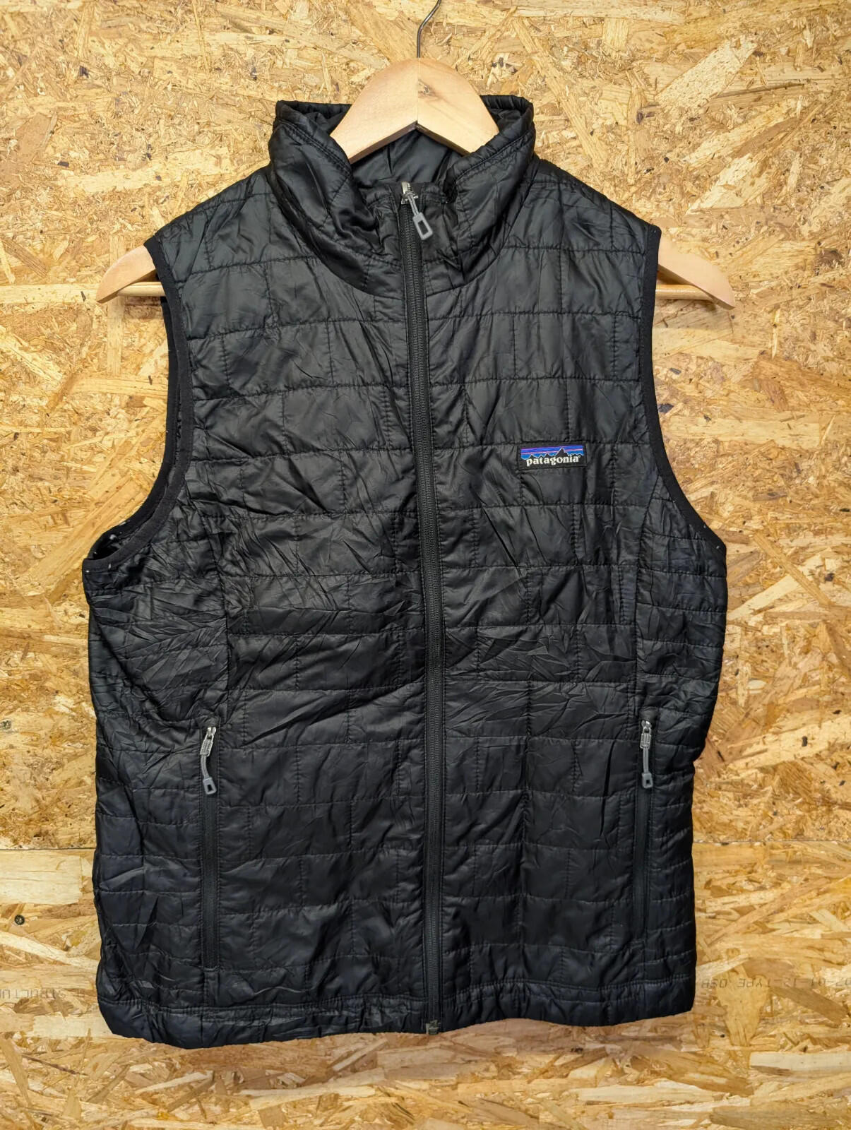 Patagonia Nano Puff Vest Womens Medium Black Gilet Insulated Bodywarmer Jacket