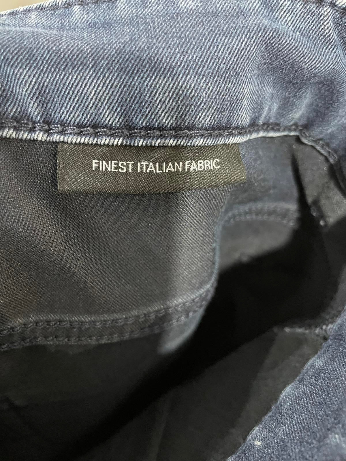 Hugo Boss Slim Straight Jeans W34 L30 Italian Fabric Indigo Blue Denim