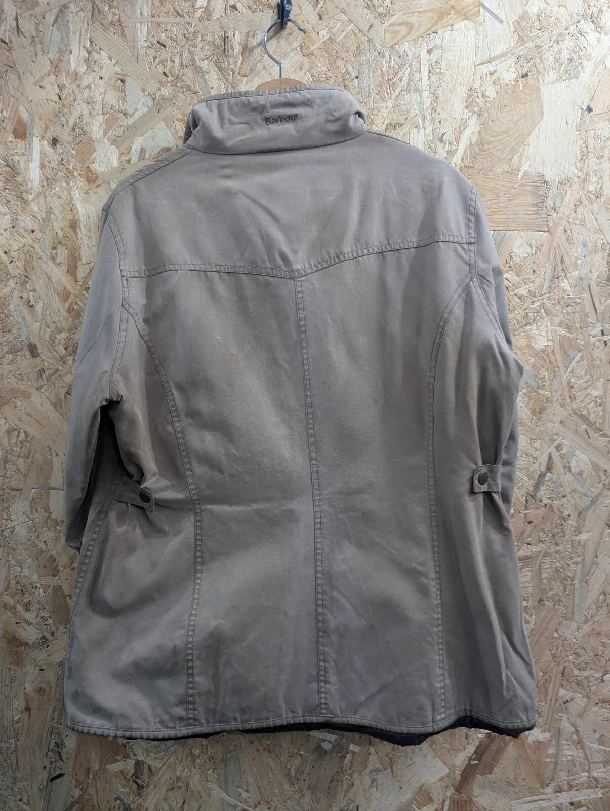 Barbour L1904 Monaco Utility Jacket Womens UK16 Mushroom Waterproof Breathable
