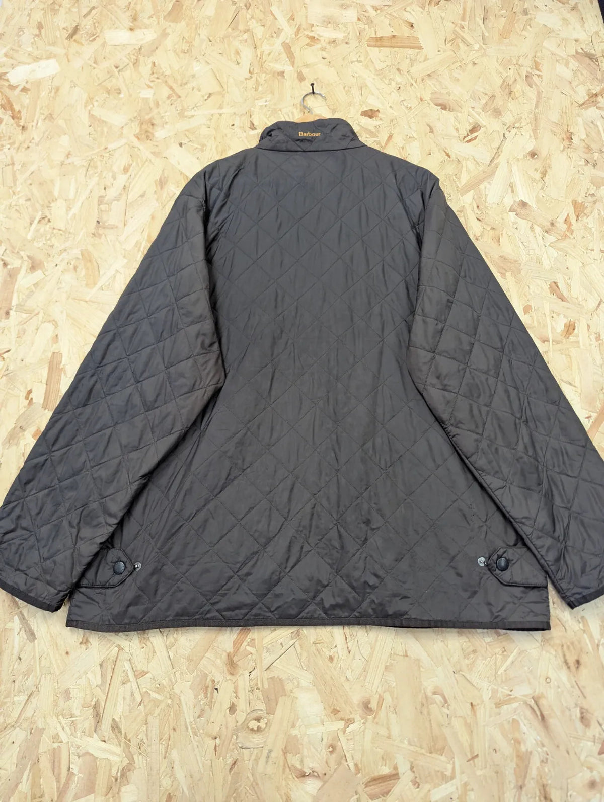 Barbour Liddesdale Sport Padded Jacket Mens XXL Grey Brown Quilted Bomber Cord