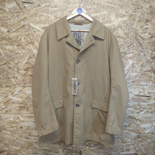 Strellson Cream Beige Mac Trench Coat Shacket Cotton Casuals Mens 2XL