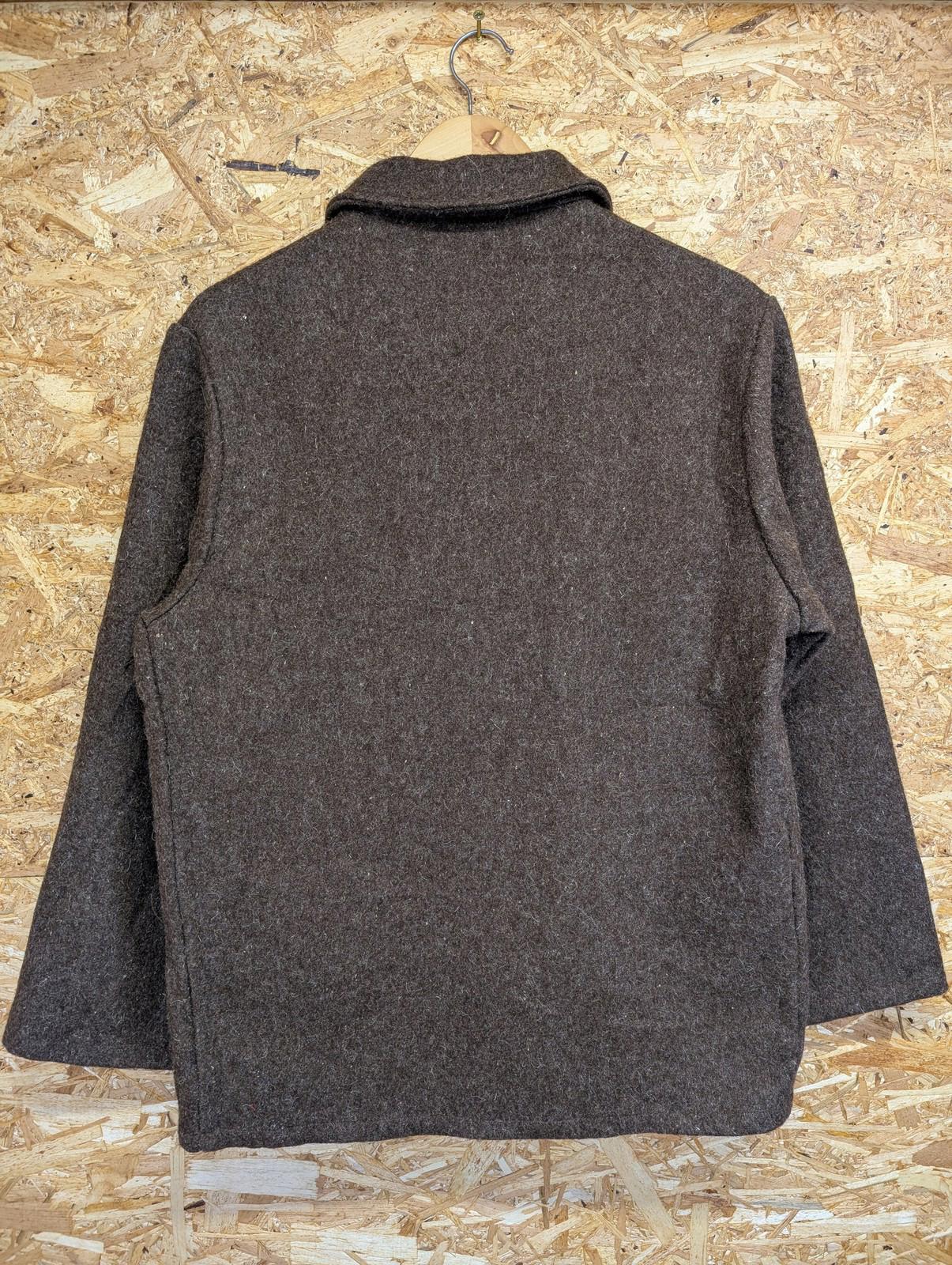 Le Laboureur Chore Jacket Men Size 1 Small Wool Utility Workwear Brown Pockets