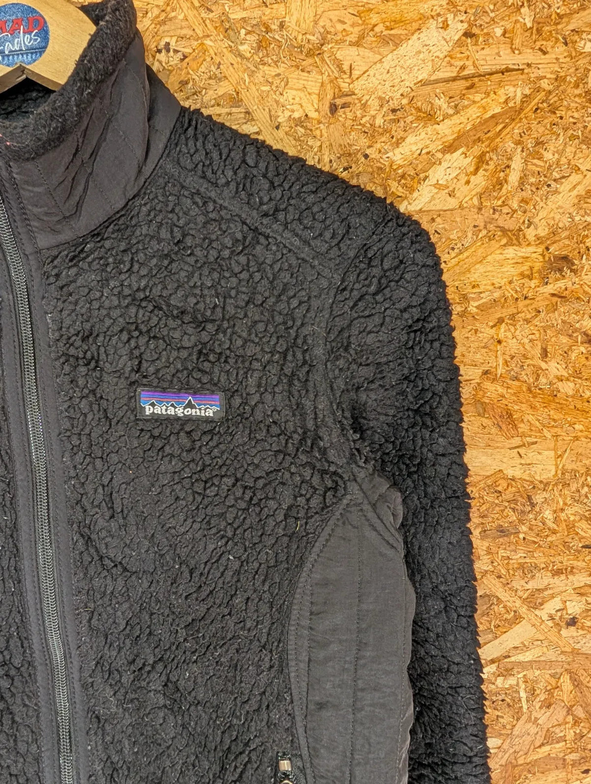 Patagonia Retro-X Fleece Jacket Womens XS Black Sherpa Synchilla Deep Pile Zip