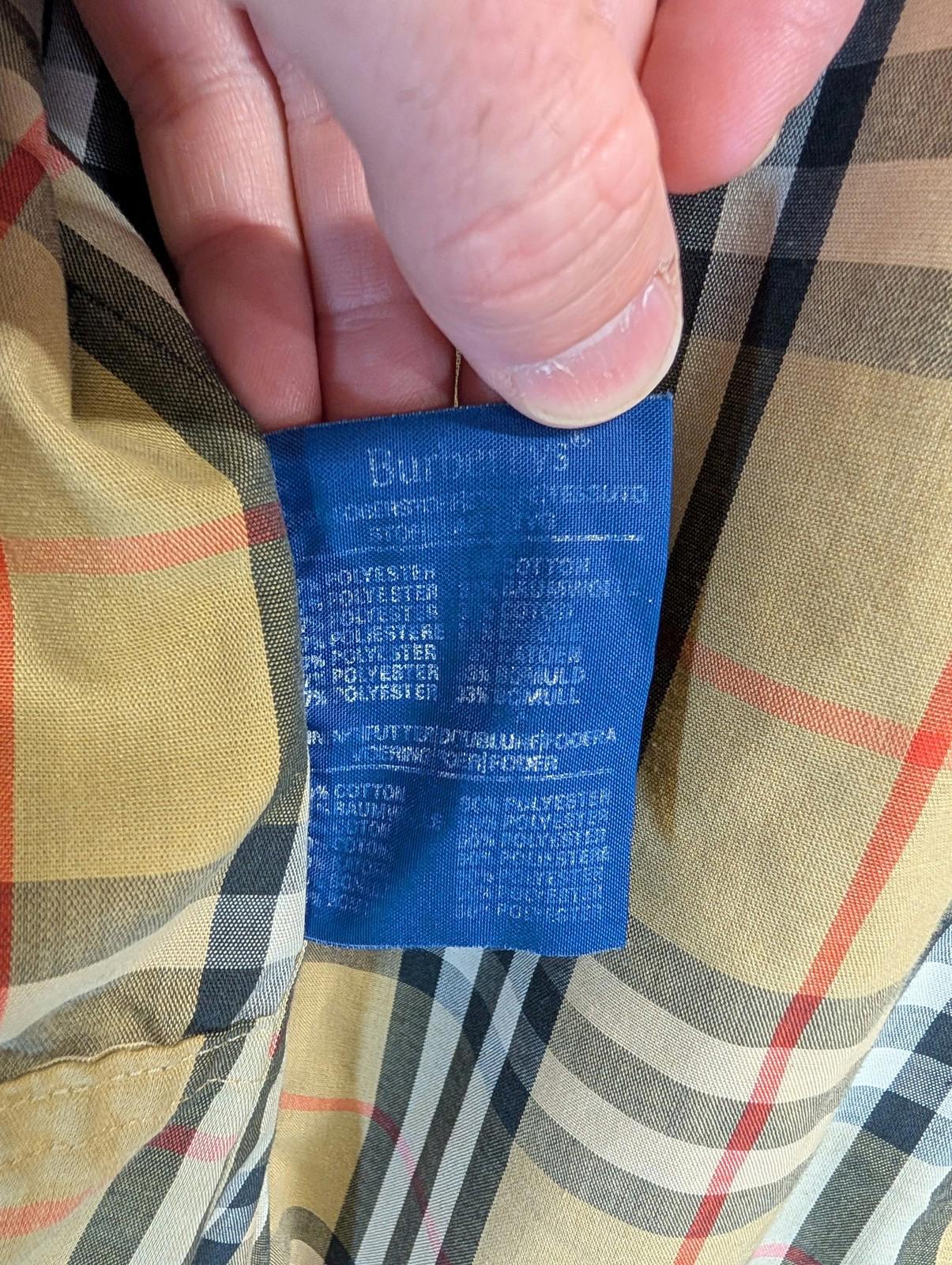 Burberrys Trench Coat XL Men Long Classic Beige Nova Check Lining England Made