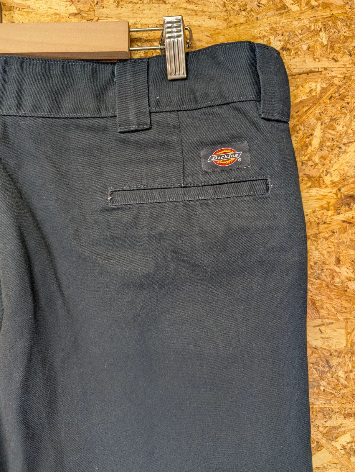 Dickies 874 Skate Trousers Mens W38 L34 Dark Navy Slim Straight Workwear Zip