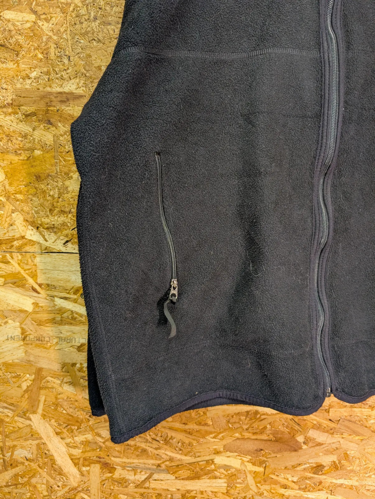Vintage Patagonia P.E.F Full Zip Fleece Jacket Mens XL Black Blue USA Made 90s
