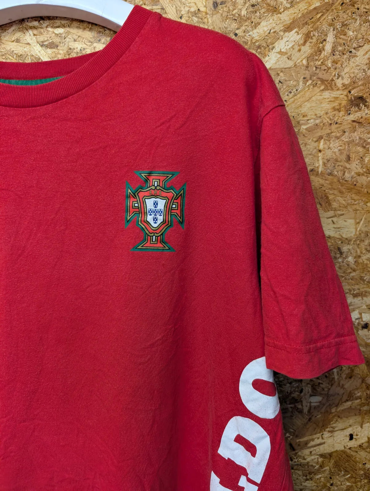 Nike Tiempo Portugal Football T-Shirt Men XL Red Cotton 17 Christiano Ronaldo