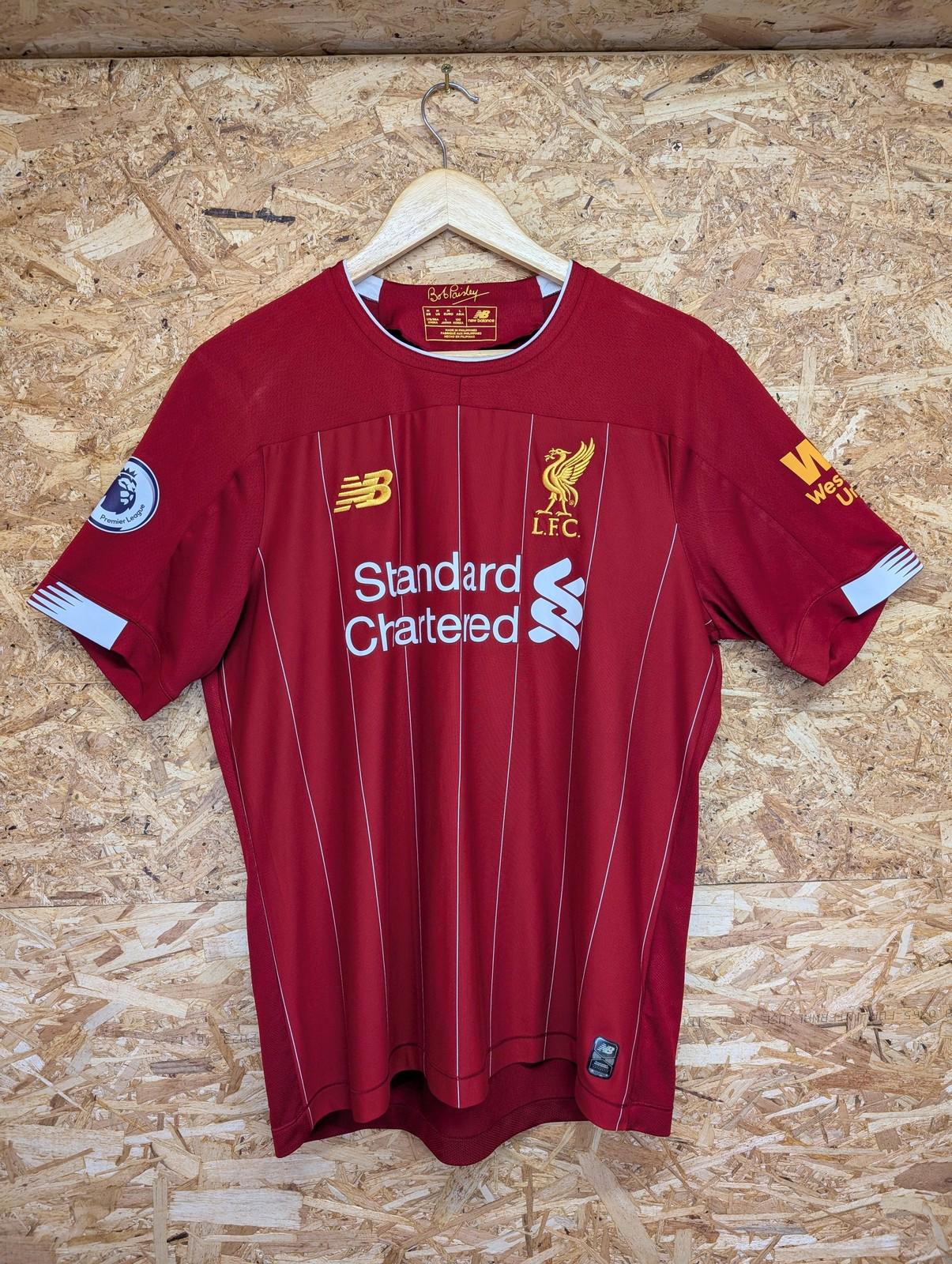 New Balance Liverpool Football Shirt Medium Men 2019/20 Home Kit Red LFC Dunn