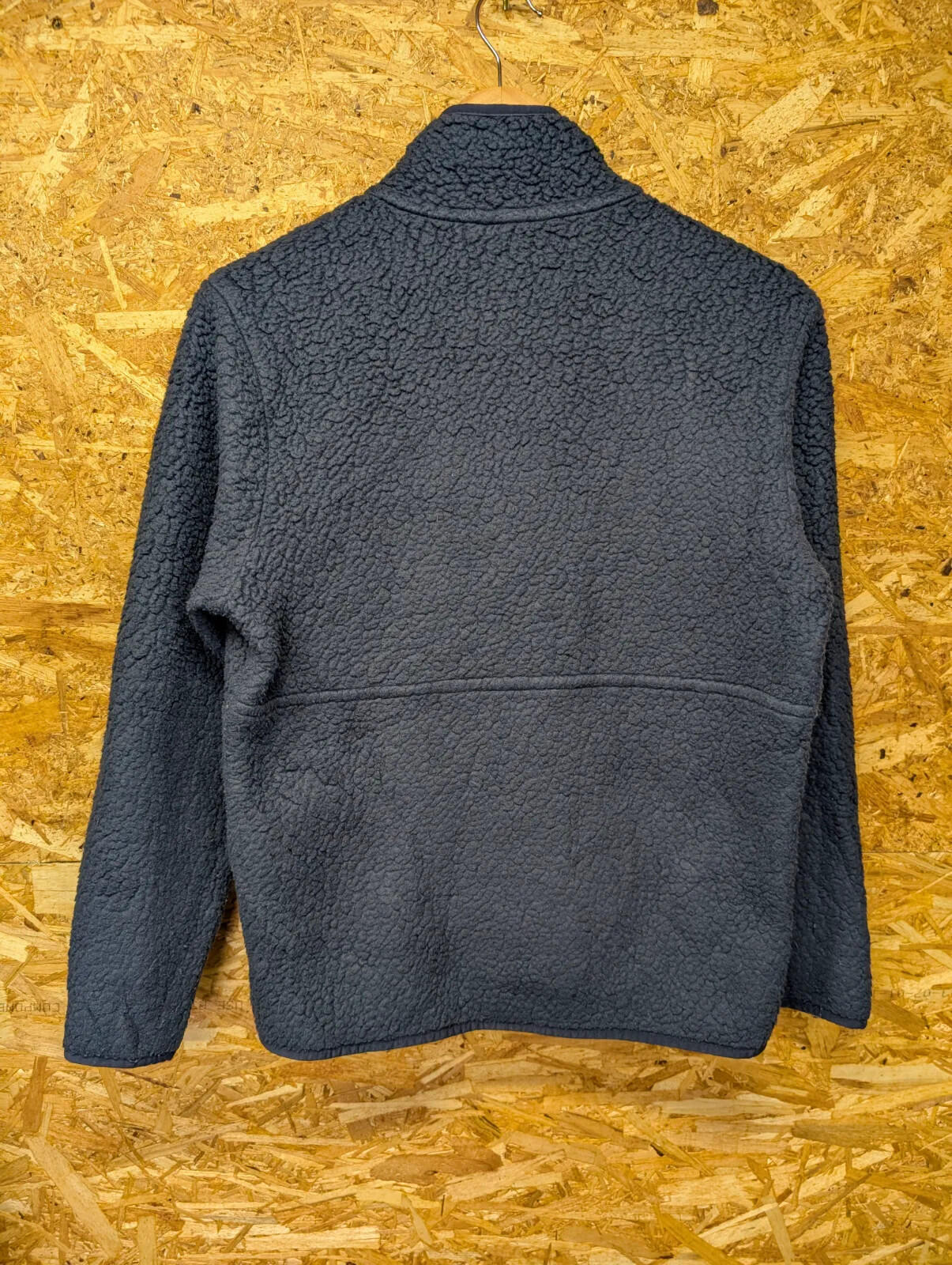 Patagonia Deep Pile Fleece Womens XS Navy Blue /4 Zip Pullover Retro-X Snap-T