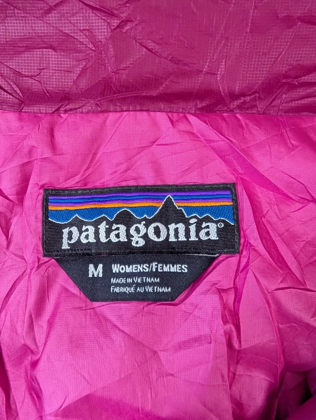Patagonia Nano Puff Pullover Womens Medium Magenta Quilt Lightweight Primaloft