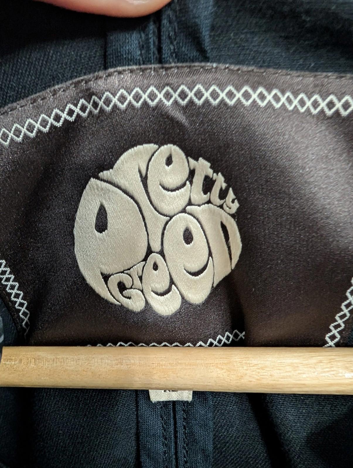 Pretty Green Parka Jacket XL Men Long Paisley Lined Hood Black Gallagher Oasis