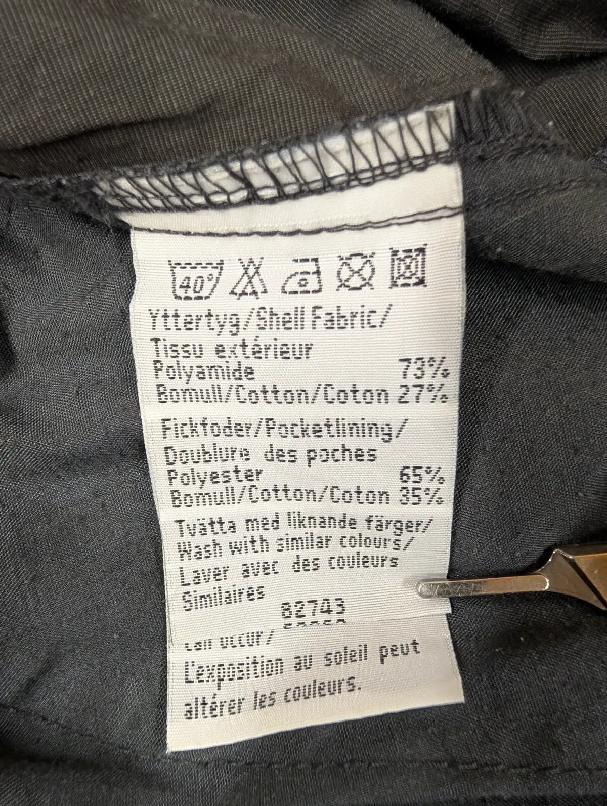 Fjallraven Zip-Off Trousers Mens W38 L29 Grey Cotton Cargo Relaxed Fit Shorts
