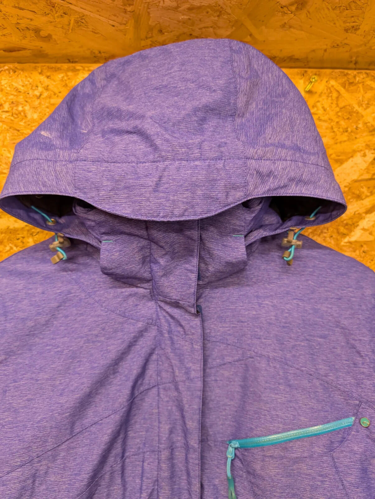 Salomon Ski Jacket Womens Large Advanced Skin Purple Dry 10K Clima Waterproof
